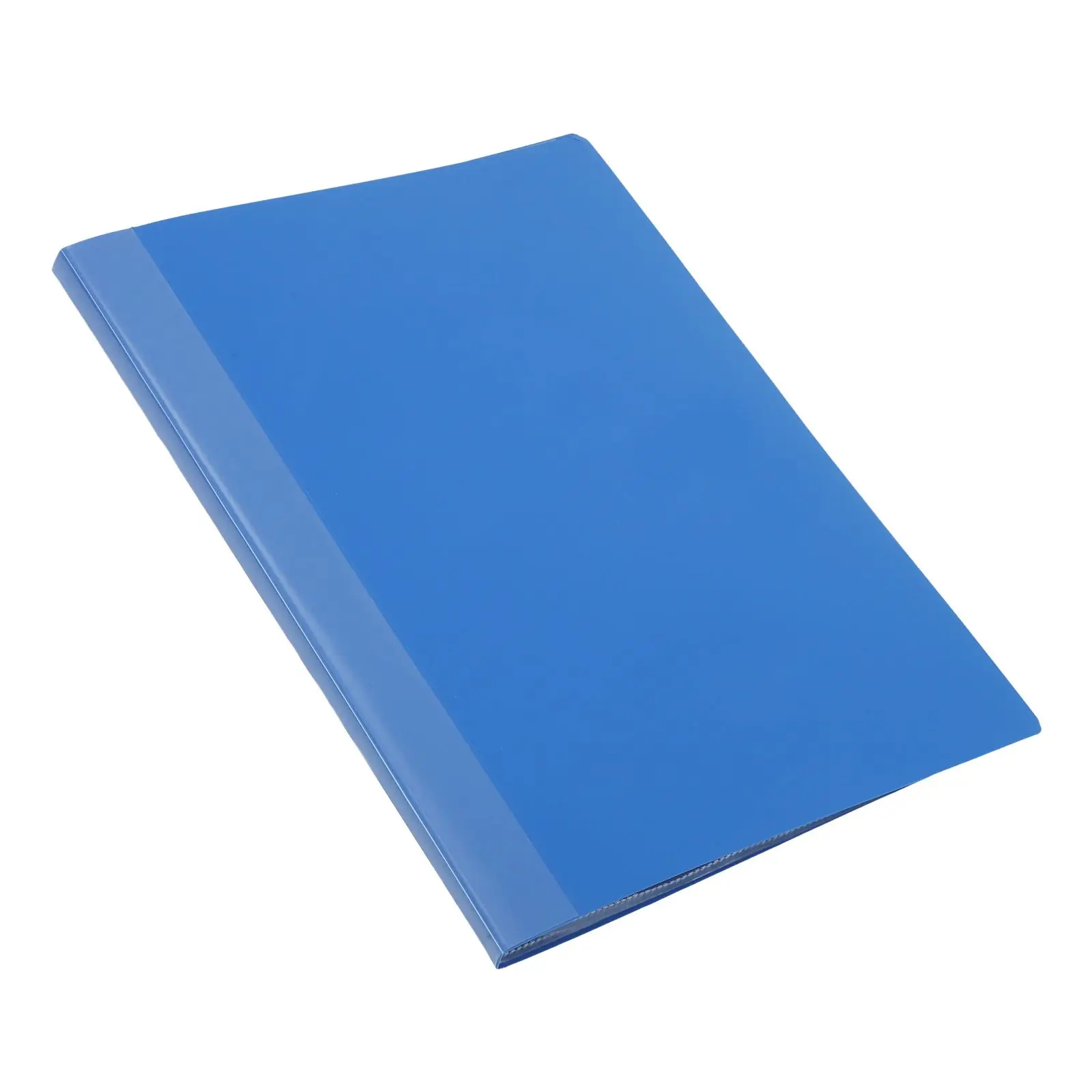 A3 Transparent Document Display Folder 20 Pockets Blue Large Capacity PP Material File Organizer Plastic Sleeves Office Use