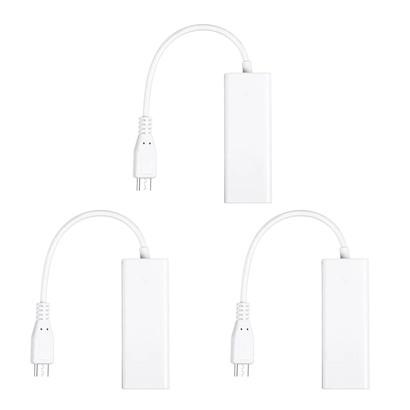 3x Mini Usb 5 Pin 10/100 Mbps Rj45 Lan Ethernet Adapter Voor Tablet Pc