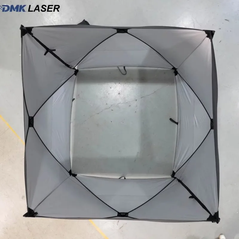 Portable Folding 2×2m Laser‑Safety Tent Suitable for Laser Welding Cleaning Work Area Industrial Protective Enclosure