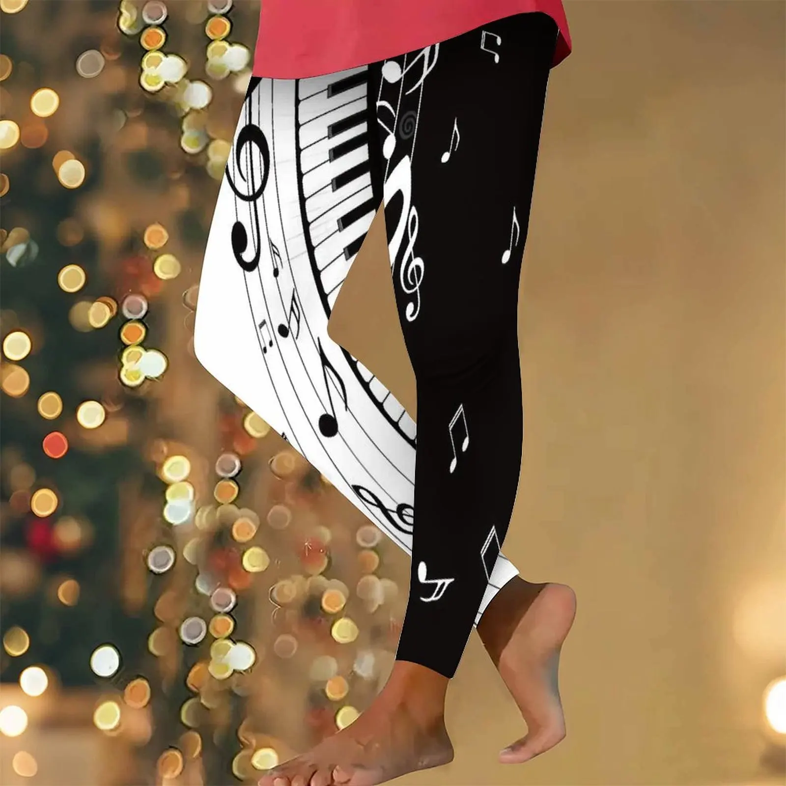 Plus Size Winter Women's Casual Tight Pants Autumn Ladies Printed Sweat Pants Daily Elegant Trousers Fashion Jogger Pants