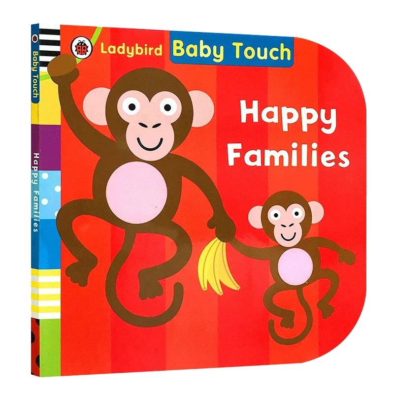 Baby Touch Happy Families, Ladybird, Children's books aged 3 4 5 6, English picture books, 0723281238