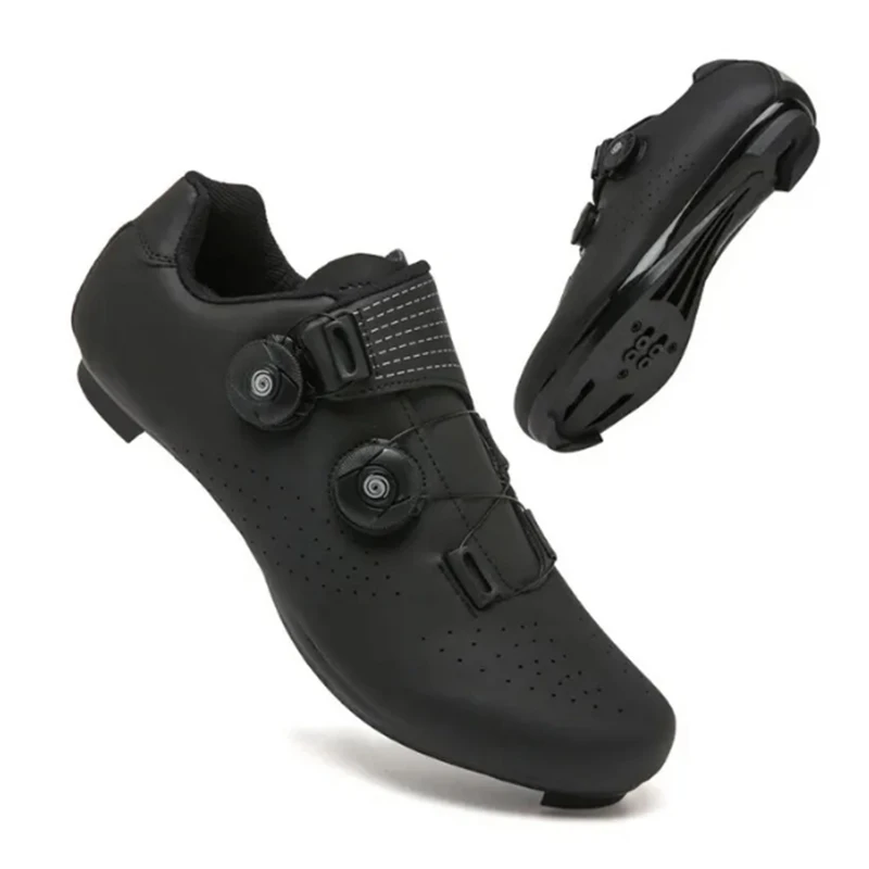 Men Women Self-Locking Cycling Sneaker mtb Pedal Bicycle Shoes Mountain Road Cycling Shoes Lace-up Cycle Trainers Racing Shoes