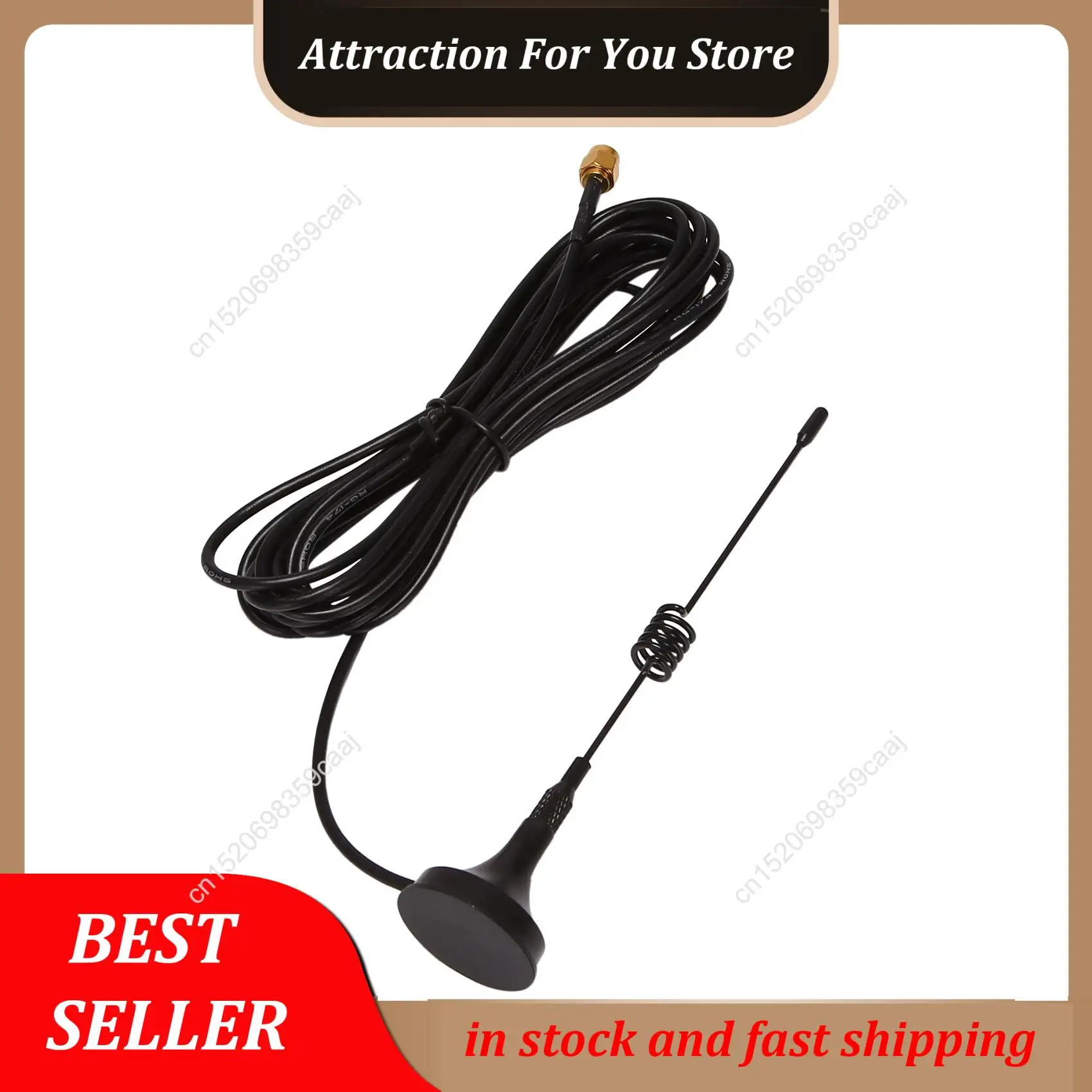 Hot Selling Dual Band Vhf Uhf 136-174Mhz 400-470Mhz Ham Radio Antenna Handheld Two Way Radio Magnetic Base Sma Male Antenna