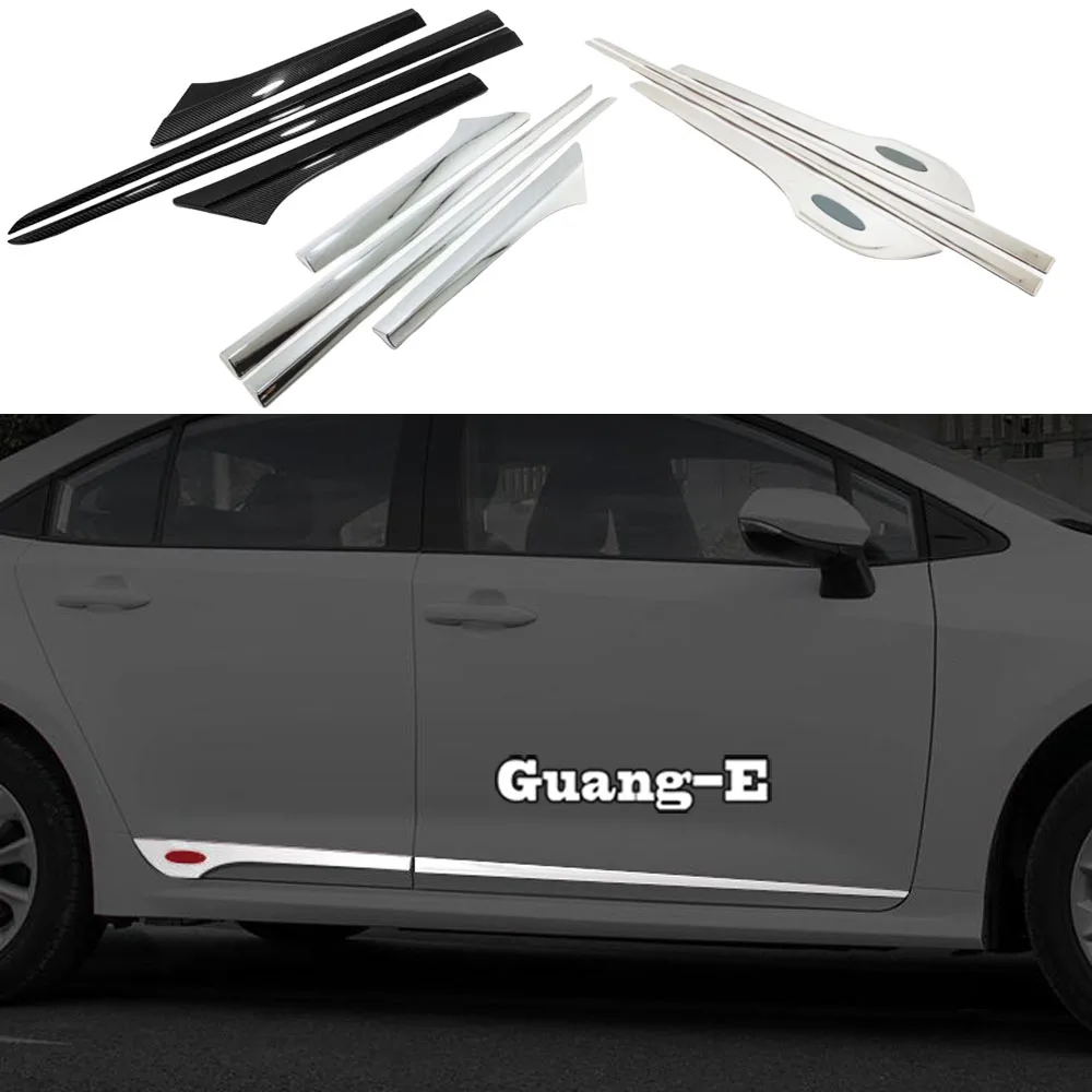 For Toyota Corolla Altis 2019 2020 2021 2022 Side Door Body Trim ABS/Steel Strip Molding Stream Panel Bumper Hoods Sticks Frame