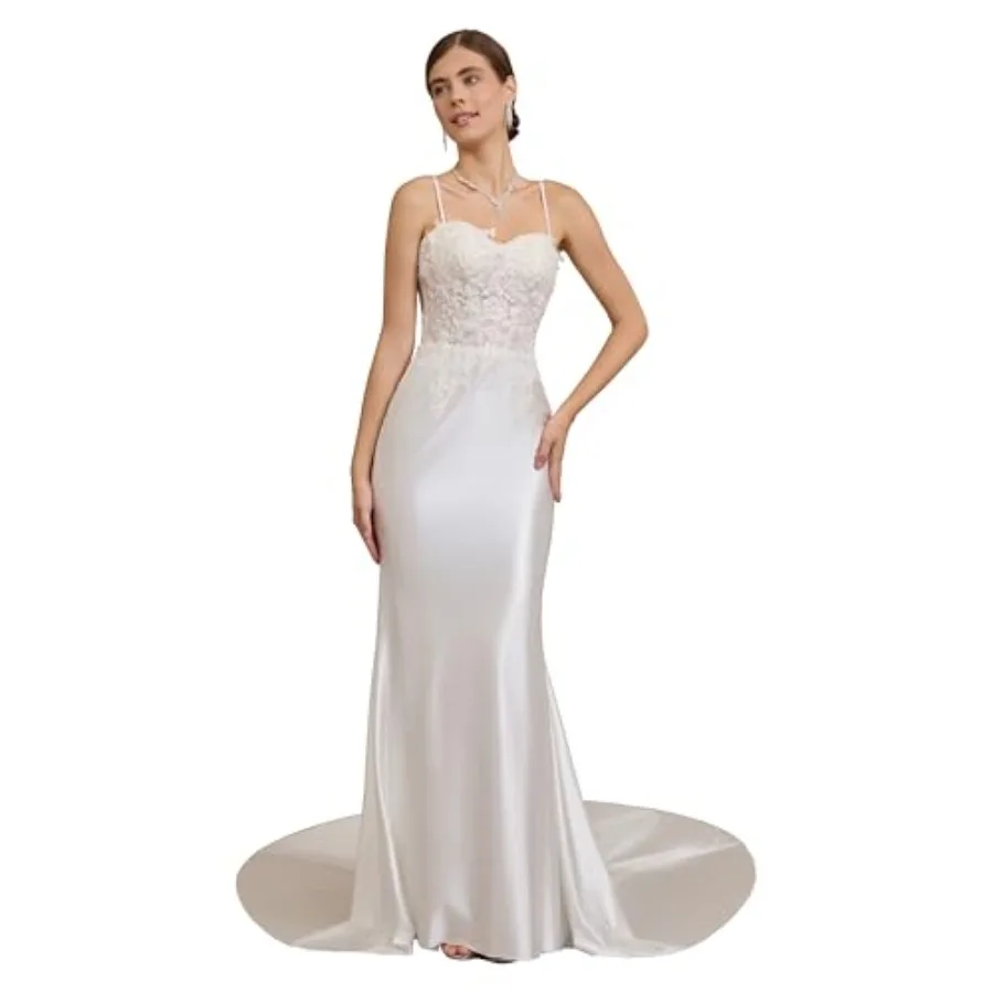 

Women's Elegant Sleeveless Off-Shoulder Lace Dress