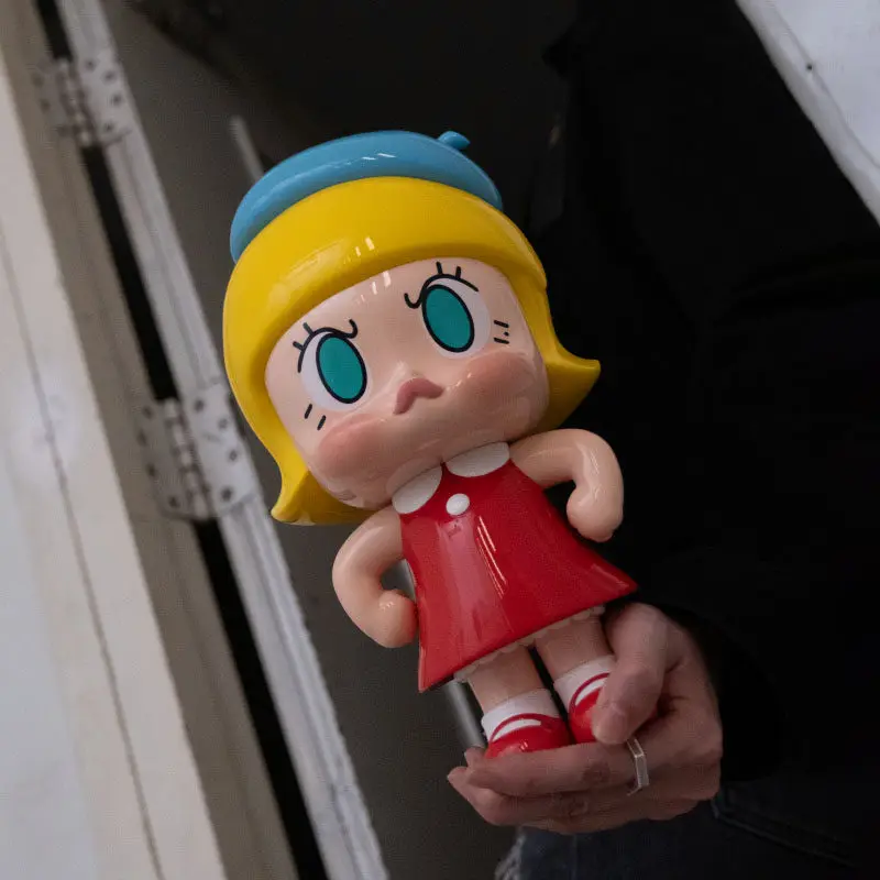 

Коллекционная дизайнерская игрушка POPMART Angry Molly Original Fire XL: Модная дизайнерская кукла ручной работы для дома, интересный предмет декора, трендовая игрушка, предмет искусства