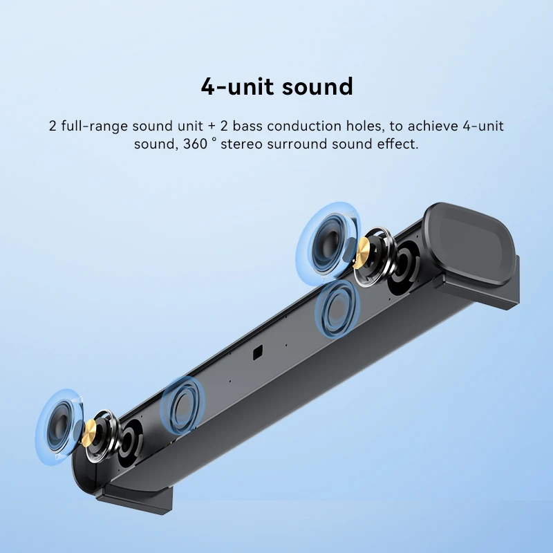 100W Home Theater Systems Surround Sound System for TV - 2.1" Subwoofer With ARC Optical AUX COA Input Wired Satellite Speakers