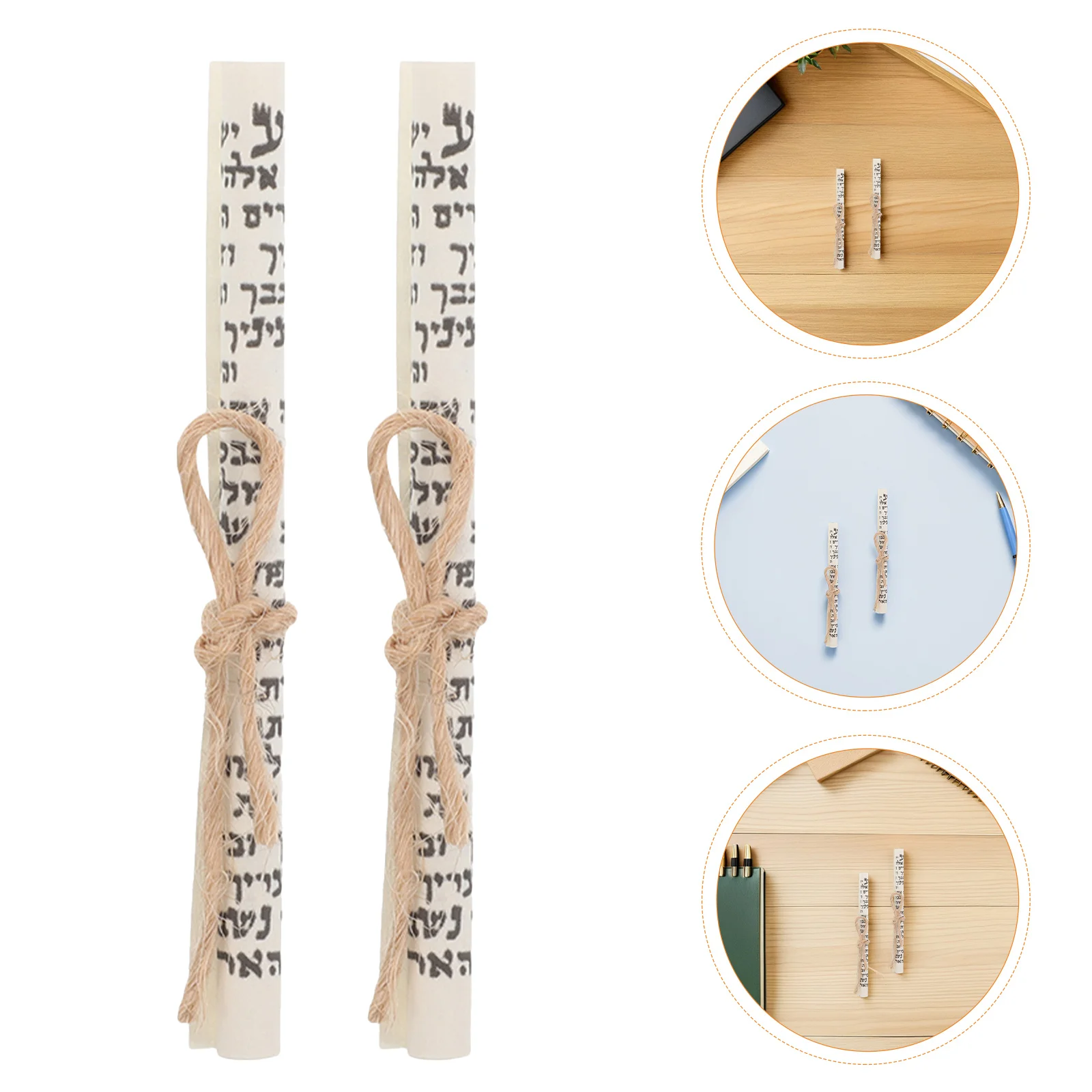 20pcs Hebrew Mezuzahs Scroll Blessing Paper Printed Mitzvah Scrolls For Hebrew Case Home Decor Holiday Decorations