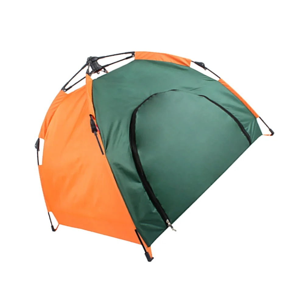 Foldable Pet Tent Portable Indoor Outdoor Play Tent Polyester Waterproof Rainproof Sunscreen with Removable Mat