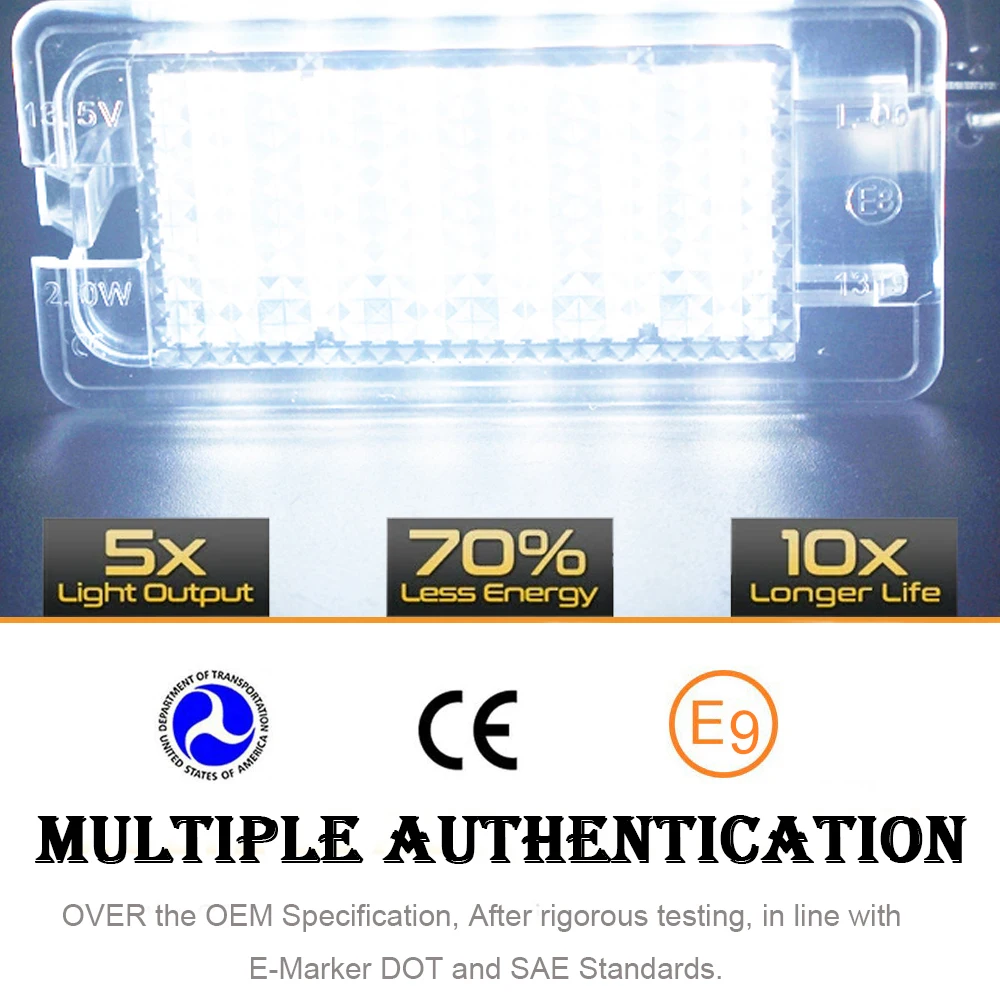 6000K LED Interior Trunk Cargo Light Glove Box Bed Lamp For Hyundai Equus Sonata Elantra Veloster Accent Verna Genesis Azera I10