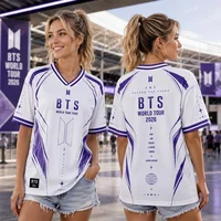 BTS World Tour 2026 Beyond The Stage Jersey Shirt Kpop Football Shirt 2026 Summer Men Women Sports Breathable Quick-dry T-shirt