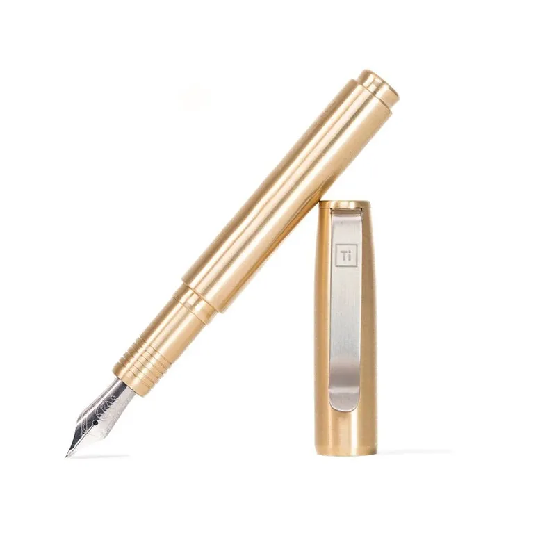 2026 BALAOYE Portable Titanium Alloy Foutain Pen Business Wiriting Pocket Pen Big Idea Design German Bock0.38/0.5mm Nib Ink Pen