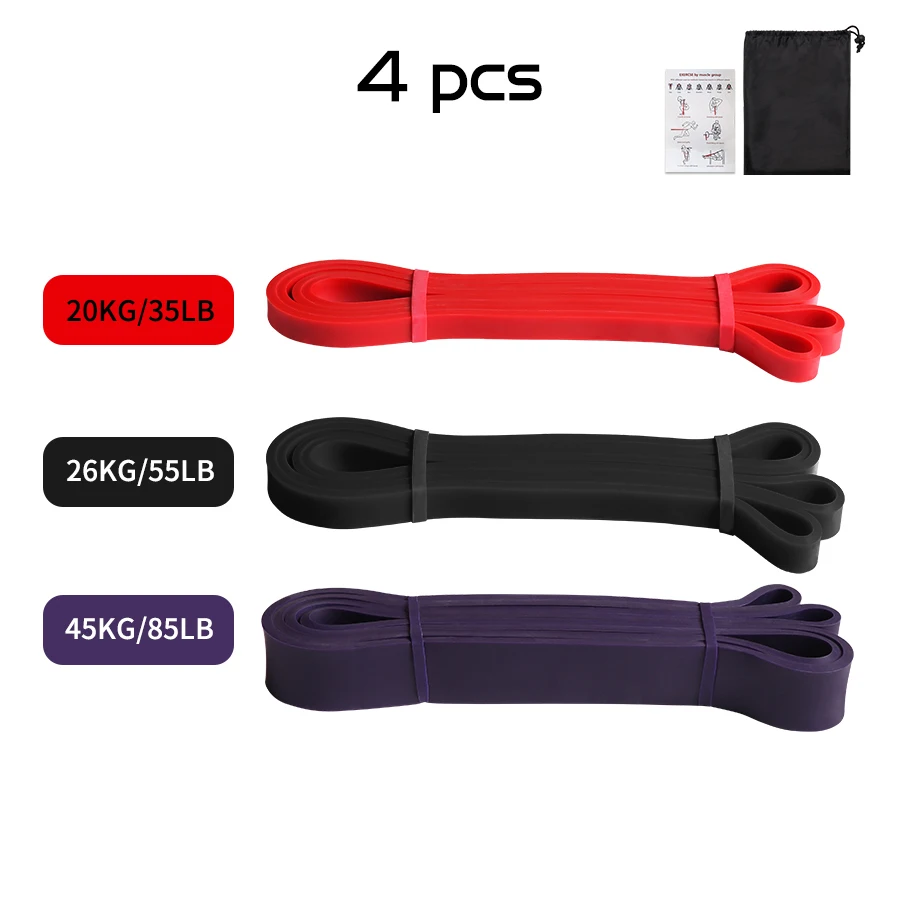Workout Pilates Latex weerstandsband Oefening elastische band voor sportsterkte Pull Up Assist Band Heavy Duty fitnessapparatuur