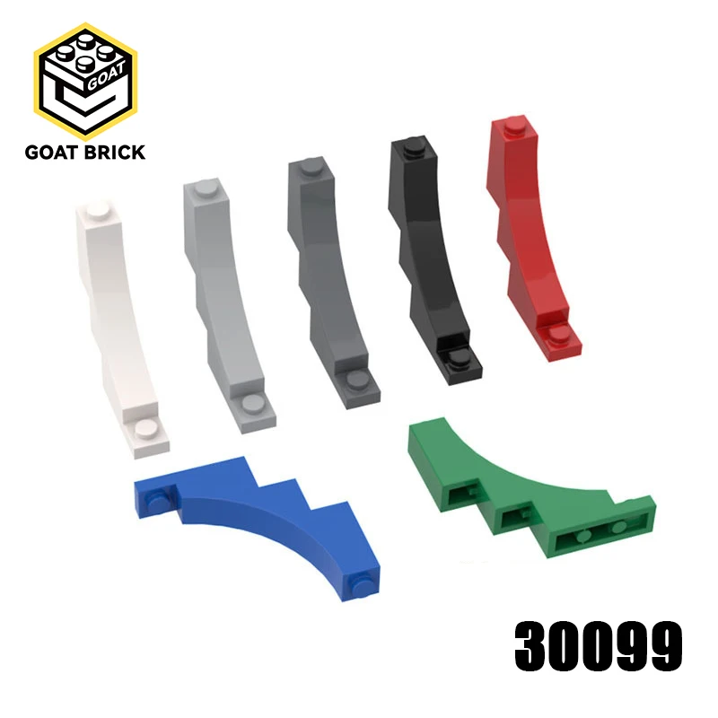 10Pcs MOC 30099 Building Blocks Parts 30099 Brick Arch 1 x 5 x 4 Inverted DIY Bricks Bulk Model