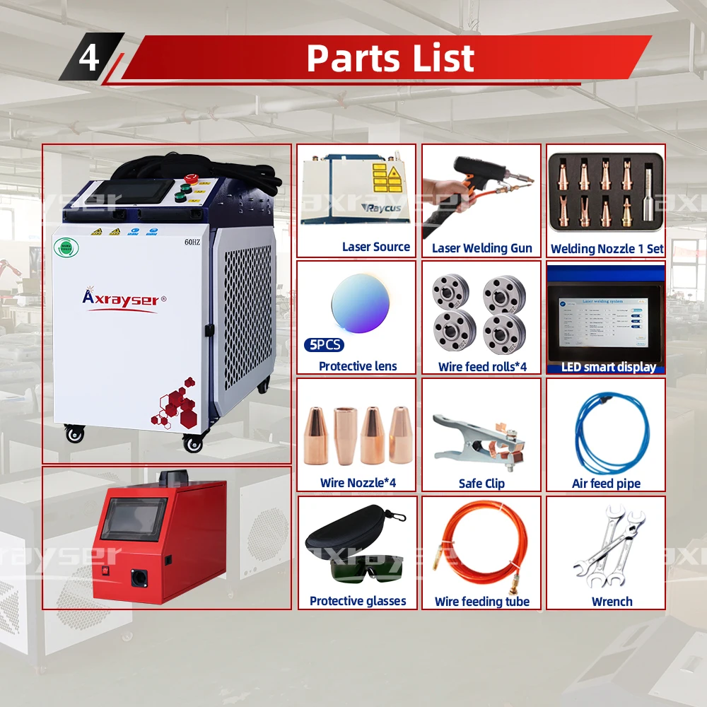 Handheld Laser Welding Machine 4 in1 220V 60HZ 1500w Multifunction Laser Welding Cutting Cleaning Seam Cleaning