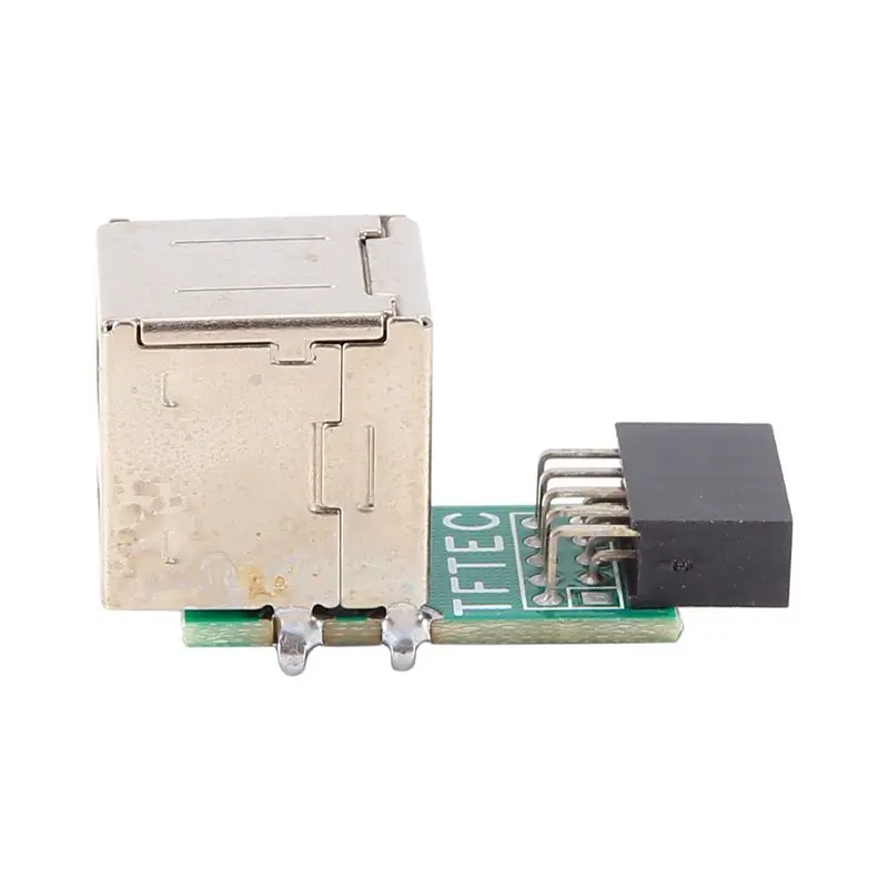 A23F-9-Pin Motherboard To 2 Ports Usb 2.0 A Female Internal Header Adapter