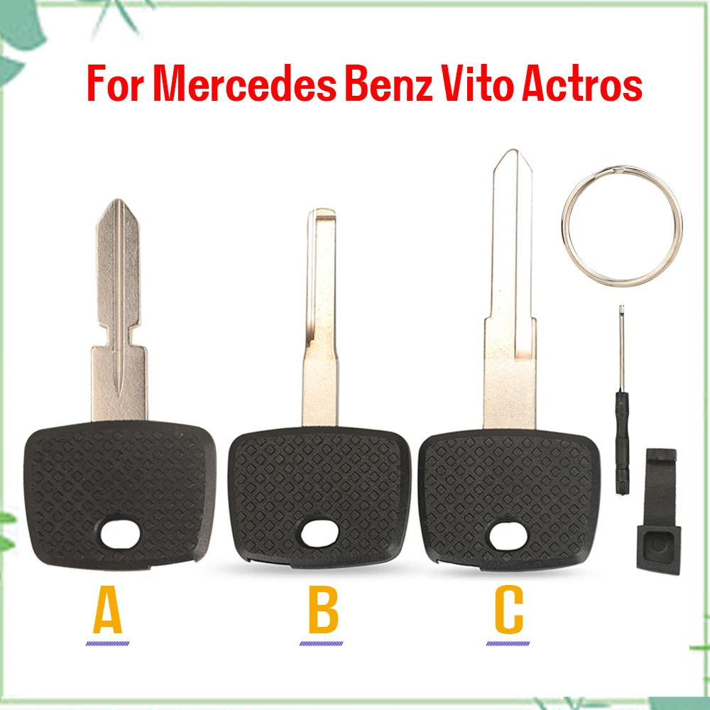 jingyuqin New Transponder Key Case Shell For Mercedes Benz Vito Actros Sprinter V Class Auto Uncut Fob Keyless hu39 hu64 Blade