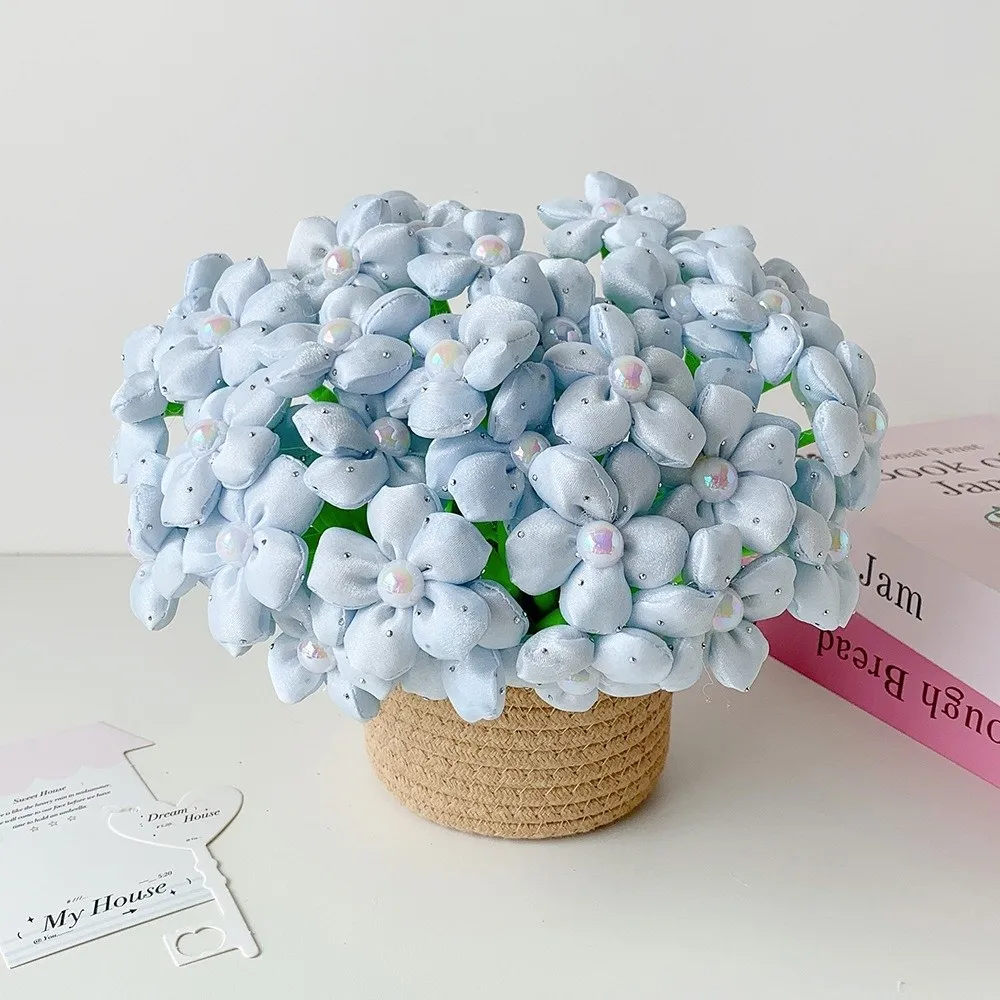 Durable Fabric Flower Decorative Flower Gel Pen Black Ink 3D Floral Ballpoint Pen Replaceable Refill Floral Neutral Pen Students