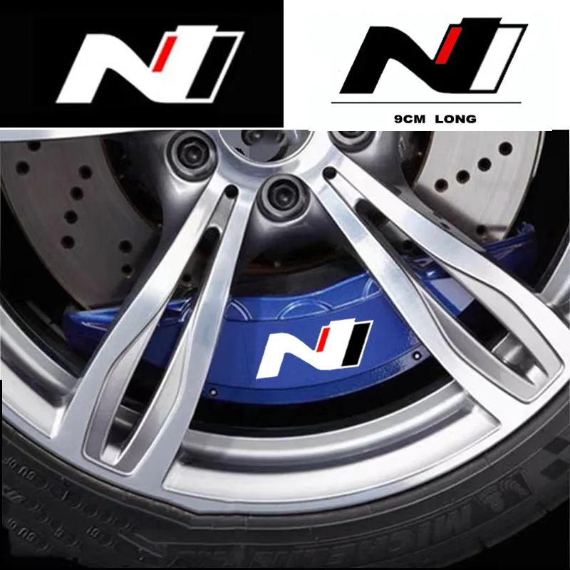 6pcs Nline Car Brake Sticker Hi - Temp Waterproof Decal For Hyundai  i10 i20 i30 Tucson Kona Sonata Veloster Elantra Rena GV70