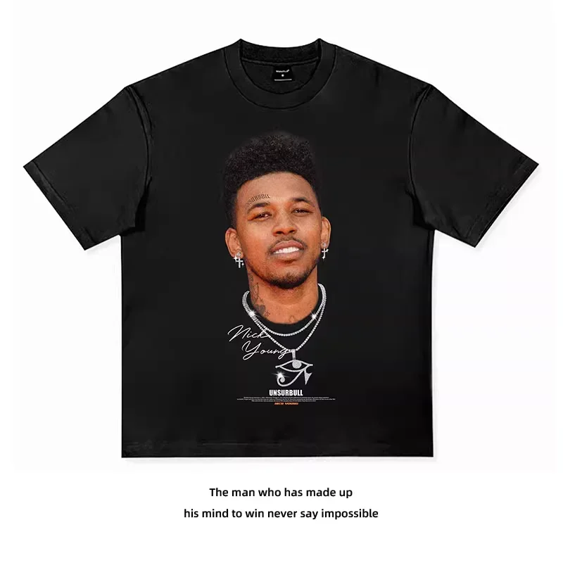 American Football Star Short Sleeve NBA James Curry Moranteo Basketball Star Harden Cotton Men's T-shirt Short Sleeve Tops Y2k