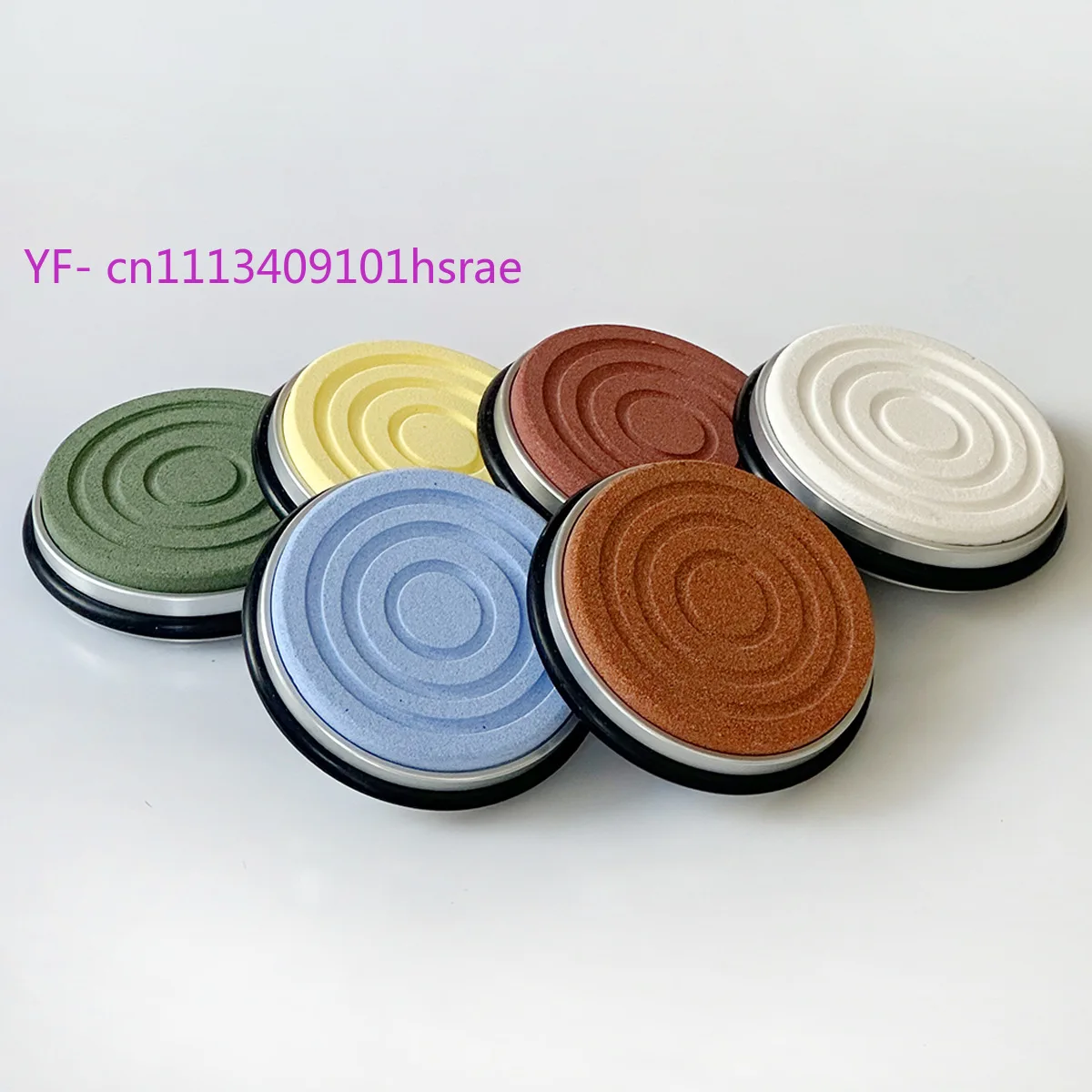 Thread Groove Round Cylinder Oil Stone Replacement Roller Whetstone for Rolling Knife Sharpener Abrasive Grinding Accessory