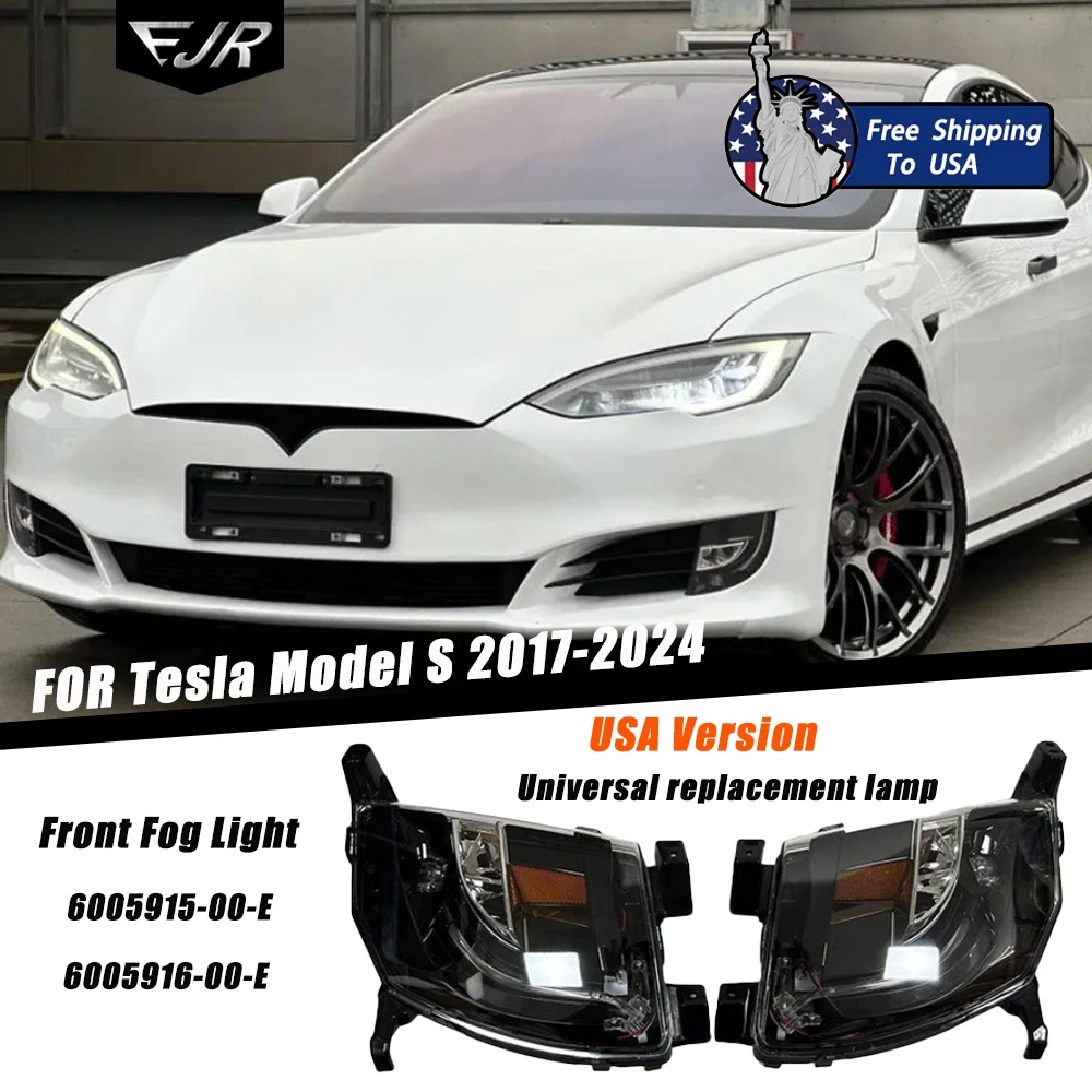 

Светодиодные противотуманные фары EJR для Tesla Model S 2017-2024, американская версия, универсальная замена, артикулы 6005915-00, 6005916-00