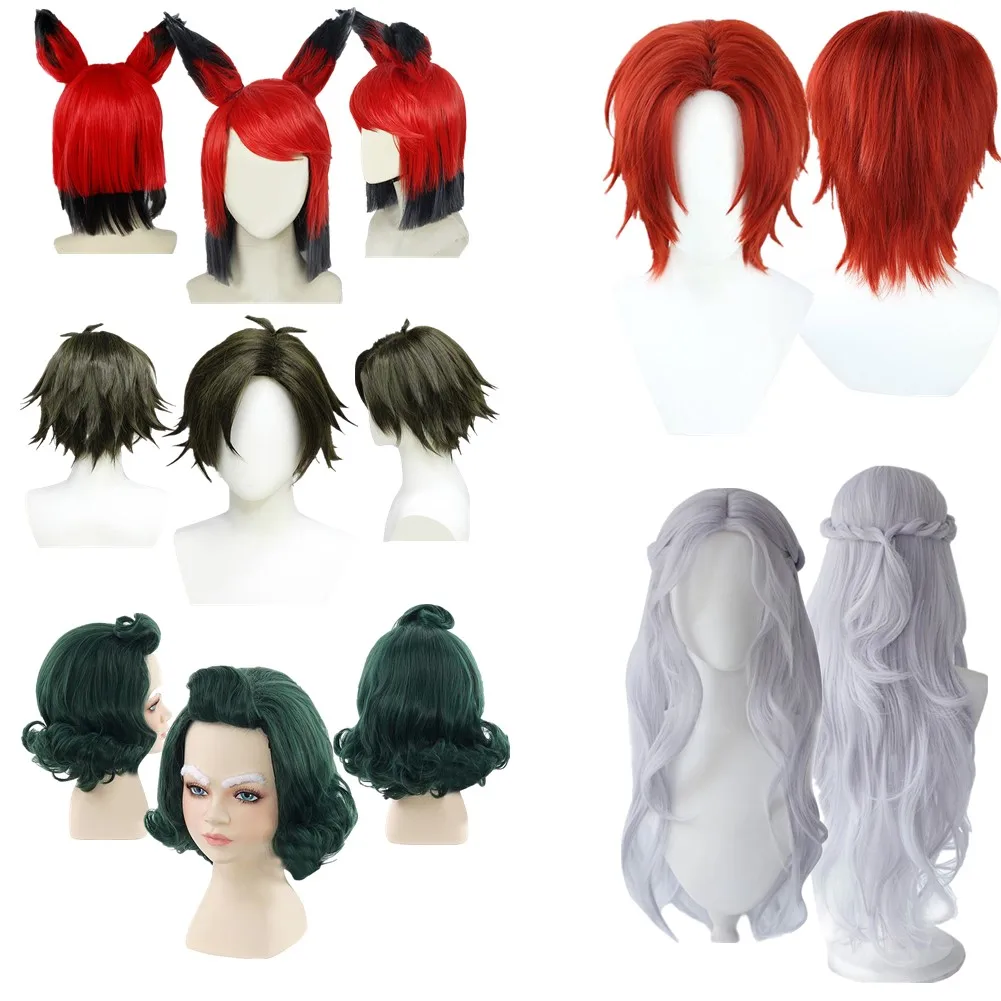 Bambini adulti Opalempa Alasto Shanks Damian Desmonvines parrucca Cosplay resistente al calore capelli sintetici carnevale partito travestimento puntelli