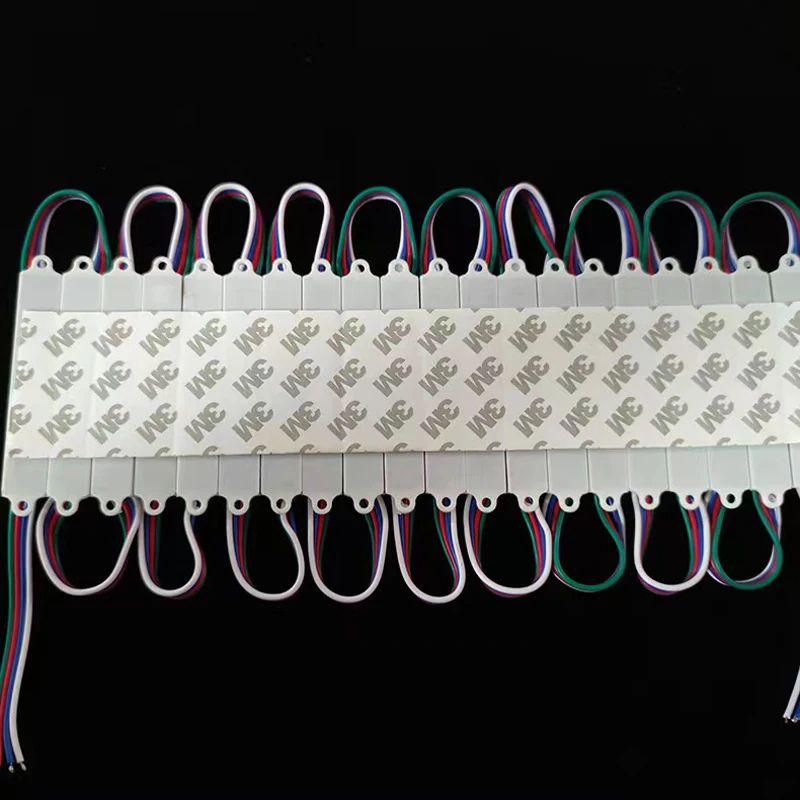 20Pcs LED Module Light Box 5050 Patch Lamp IP65 Waterproof White Warm RGB Super Backlight Decoration Bar Logo Advertising Signs