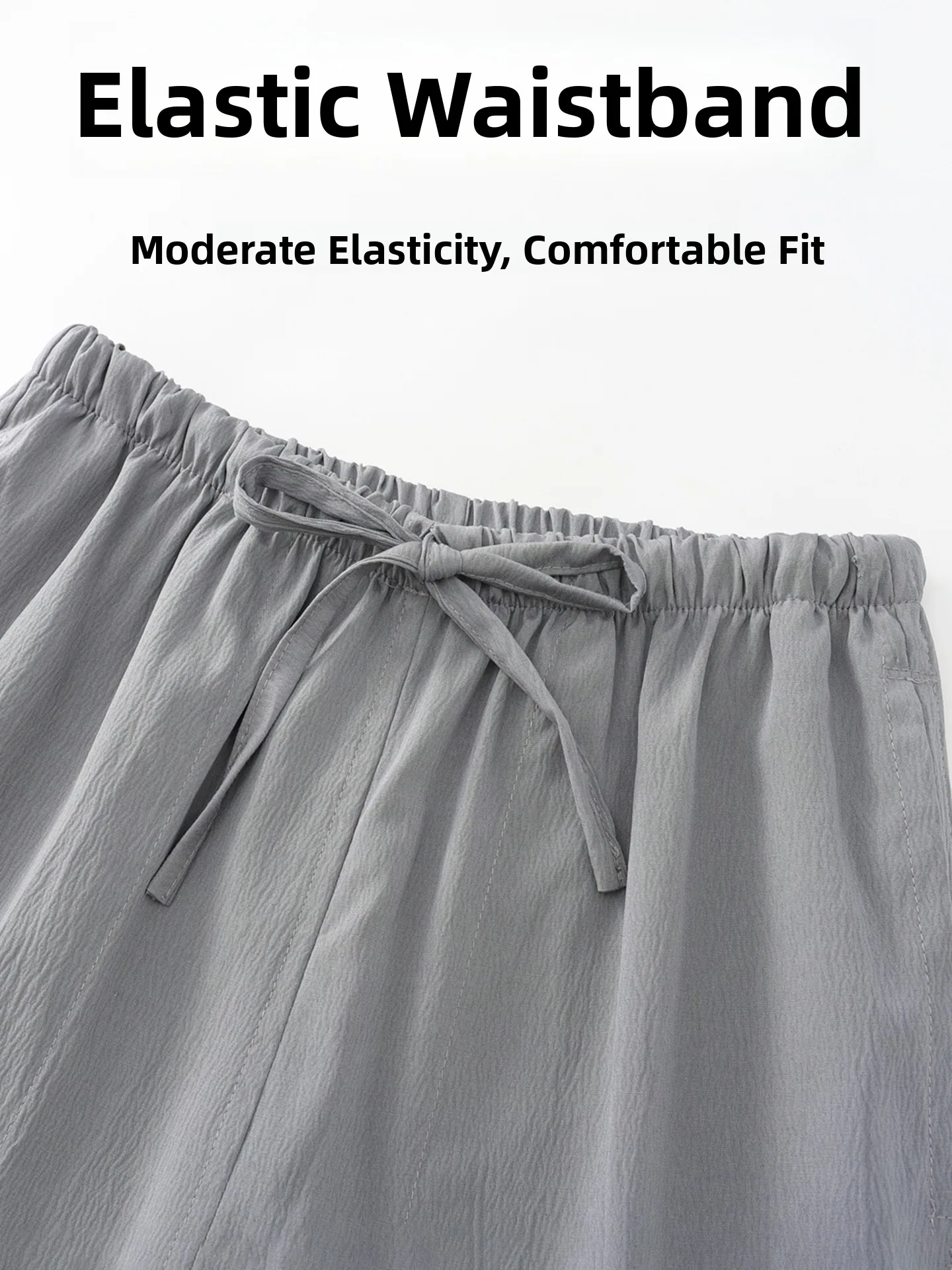 Pantaloni casual da uomo a gamba dritta Antirughe Comodi pantaloni lunghi tradizionali cinesi dalla vestibilità ampia per Busin Casua...