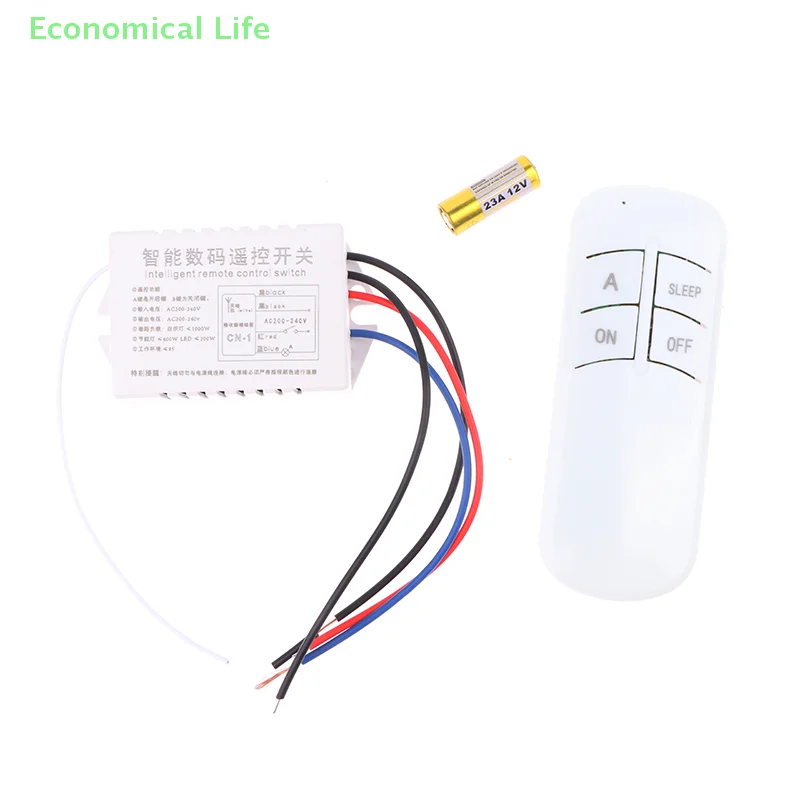 Digital Remote Control Light Switch Wireless ON OFF Switch For Light Bulb Chandelier 220V RF433 1/2/3/4 Ways