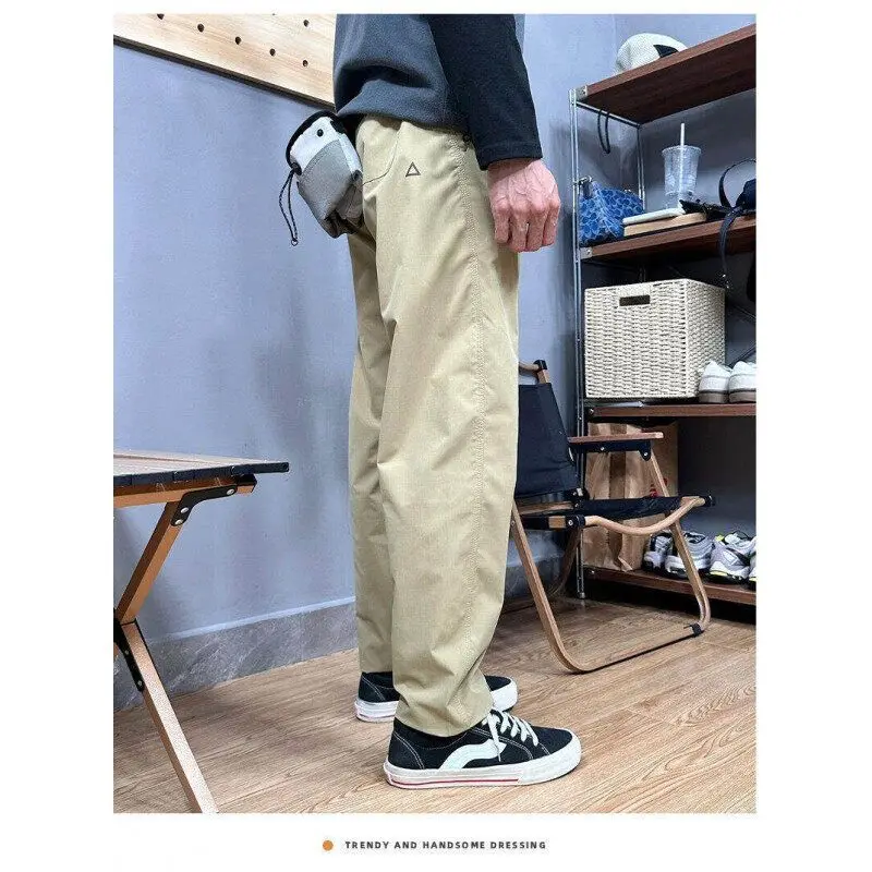 

Spring Summer 2026 Casual Loose Straight Leg Outdoor High Rise Jacket Pants American Trendy Brand Waterproof Coated Workwear