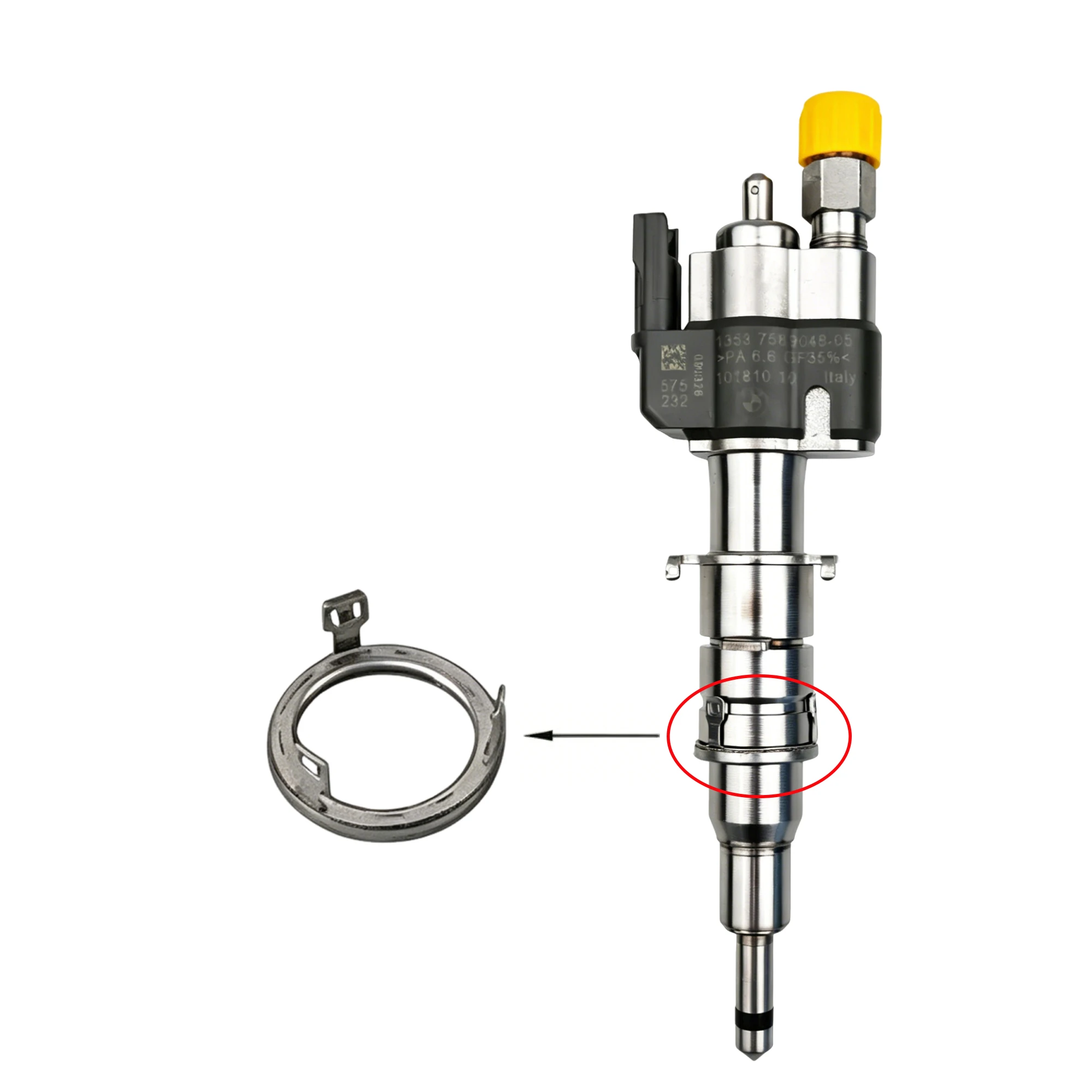 6/20/50 PCS Fuel Injector Repair Kit 13537564751 Suitable for BMW 1，3 , 5 Series Car Engine Fuel Injector Gasket