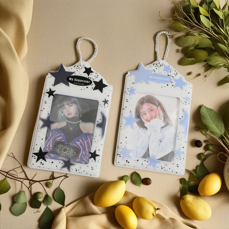 Ins Style New Star Card Cover; Korean Girl Photo Display Pendant; Star Chasing Three-inch Small Card Storage Card Bag Woman