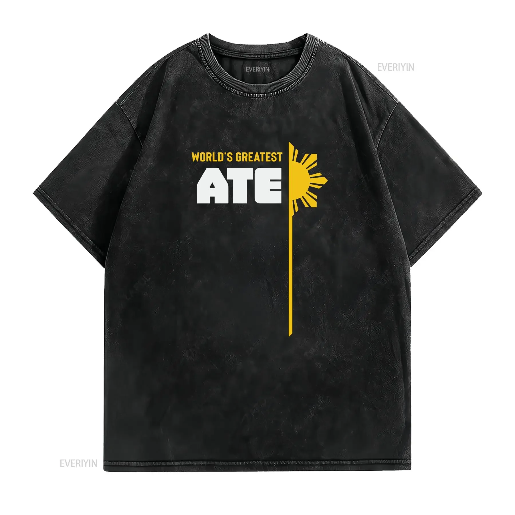 World's Greatest Ate T Shirt Filipino Empowering Ate's Pride vintage Washed homme Slightly graphic fashion Stretched streetwear