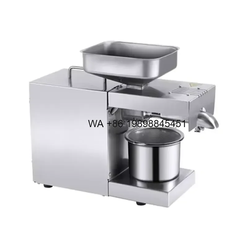 Wmwmnu Home Use Small Cold Press Oil Stainless Steel Oil Presser for Vegetable Seeds Nuts Peanut Olive Coconut Oil
