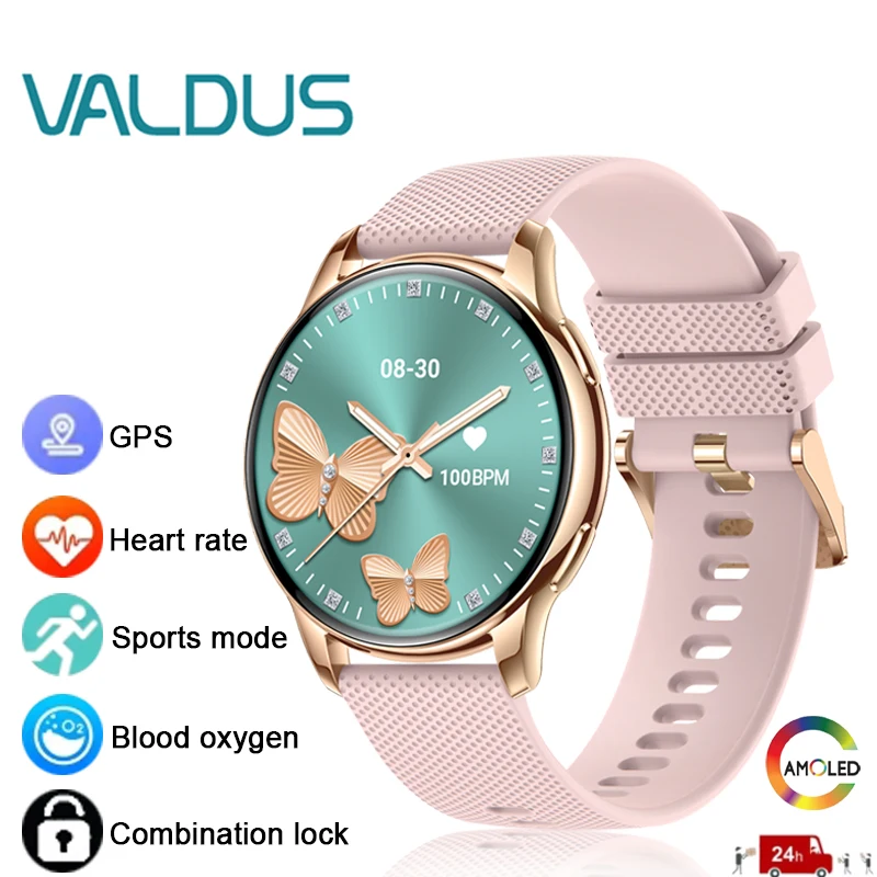 VALDUS 2024 New VL39 PRO Smartwatch Men Woman Bluetooth Call GPS Trajectory Heart Rate Detection Password Lock AMOLED Smartwatch