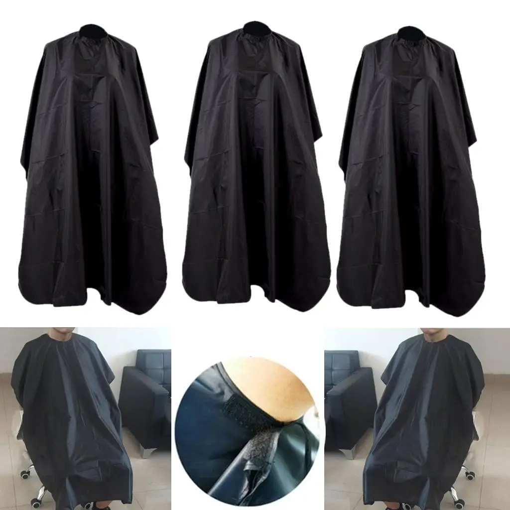 

3Pcs Waterproof Hairdressing Hair Cut Cape Hair Styling Gown Apron Unisex