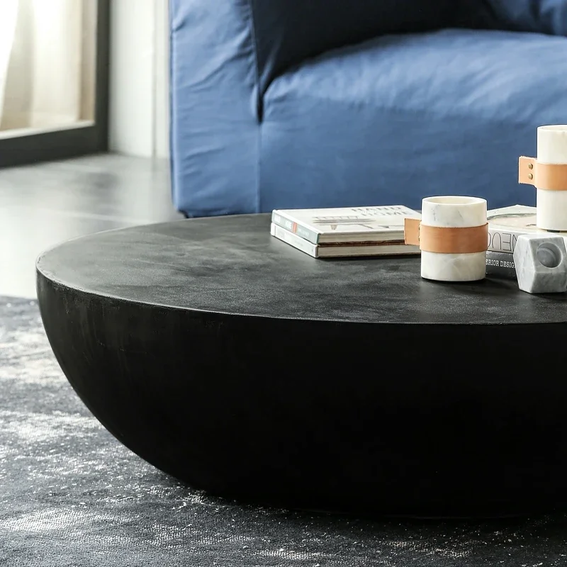 

Скандинавский современный цементный круглый чайный столик Простой