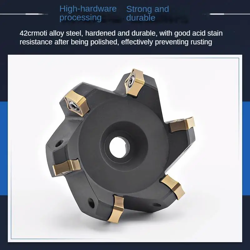 45 degree fast feed for low resistance rough milling cutter disc matching double-sided eight blade SNMX1205 blade