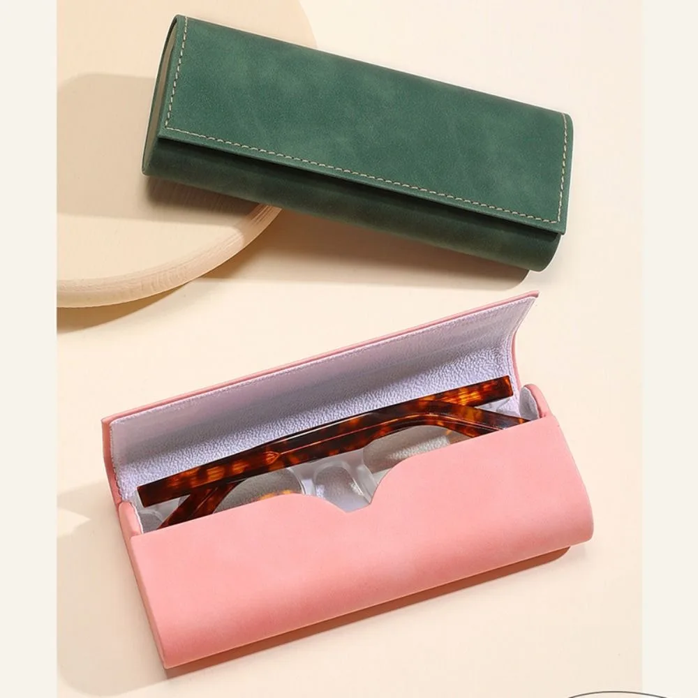Leather Pu Glasses Case Anti-lost Large Capacity Glasses Bag Dust-proof Eyewear Protector Case Sunglasses Protective Case Work