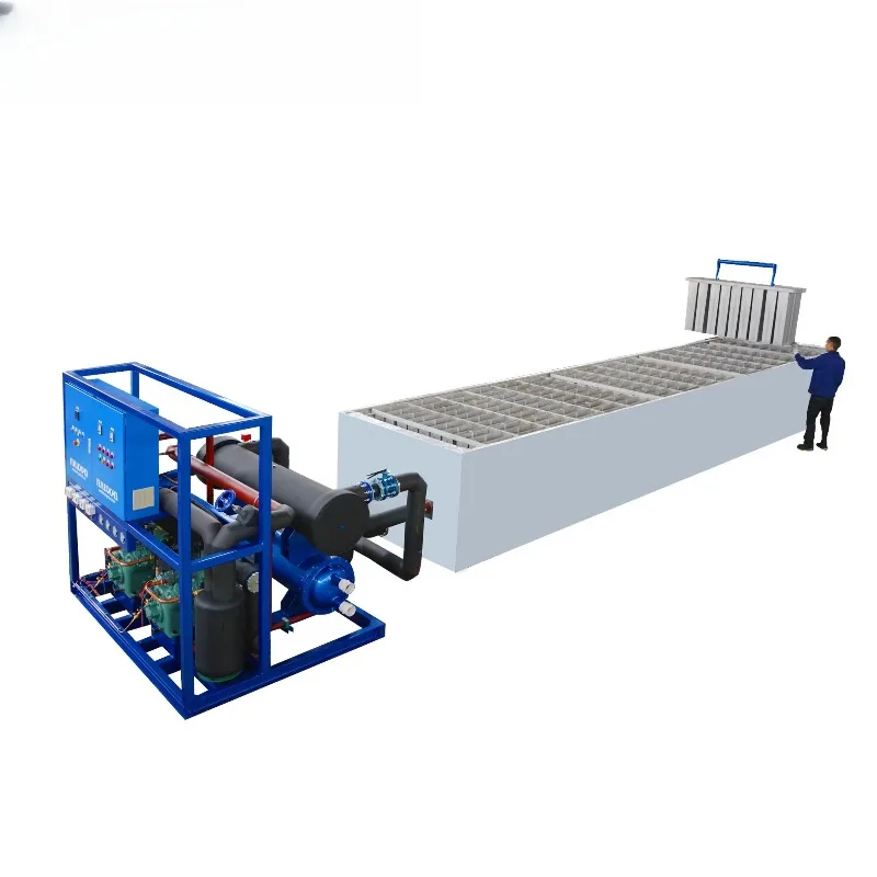 Custom Stackable Modular Cube Ice Machine 2 Tons Day Commercial Ice Maker with Air Cooling Compressor