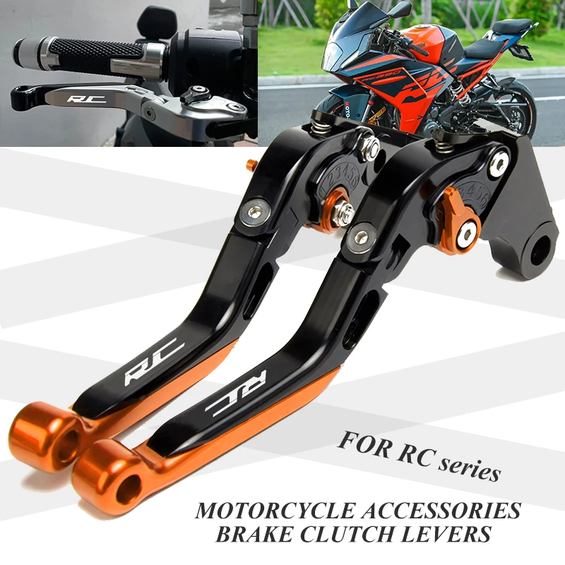 Para RC 125/200/250/390 2014-2024 palanca de embrague de motocicleta palanca de freno palancas ajustables plegables extensibles RC390 RC250 RC200