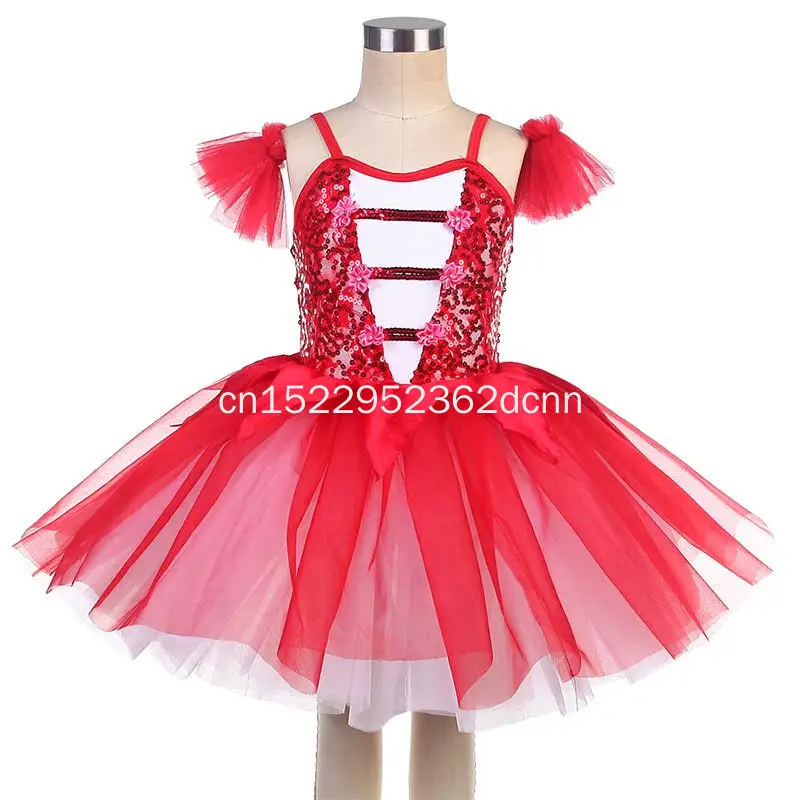 

Профессиональное длинное тюлевое балетное платье-пачка, танцевальный костюм белого лебедя для девочек, детский наряд балерины