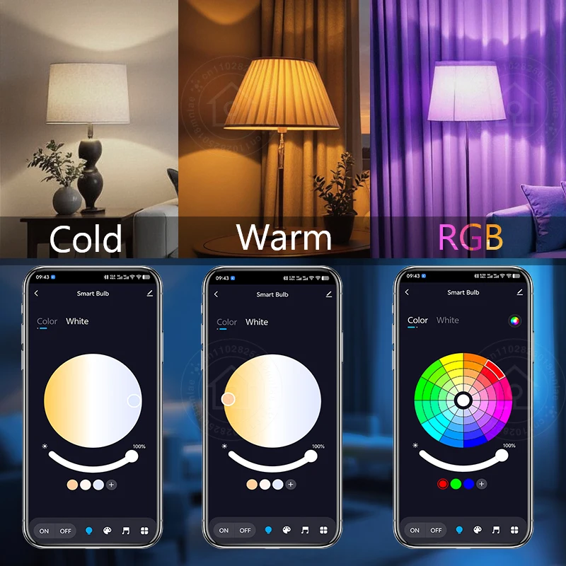 Led Bulb Candle Smart Lamp E14 TUYA Bluetooth Dimmable RGB Light 220V APP Group Control Smart Life For Home Room Decoration