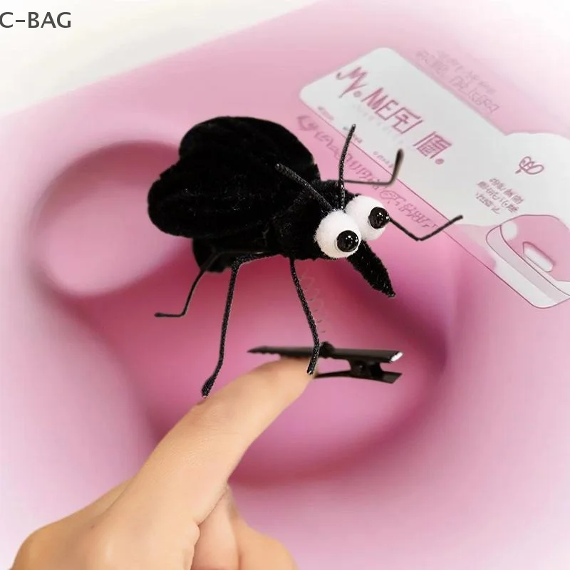 الكرتون مضحك البعوض مشبك شعر دبوس الشعر أفخم المشابك موضة الحشرات منقار البط كليب اكسسوارات أغطية الرأس هدية #4