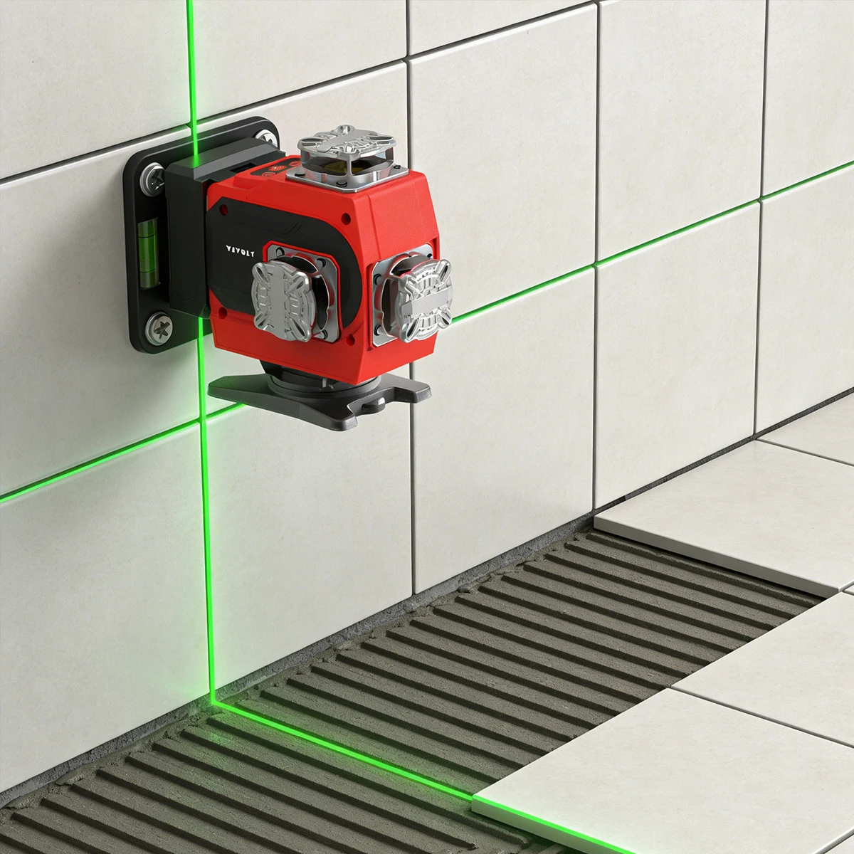 

YEVOLT Professional Touch-Screen 16 Lines Laser Level Green Red Light Options High Precision Construction Renovation Projects
