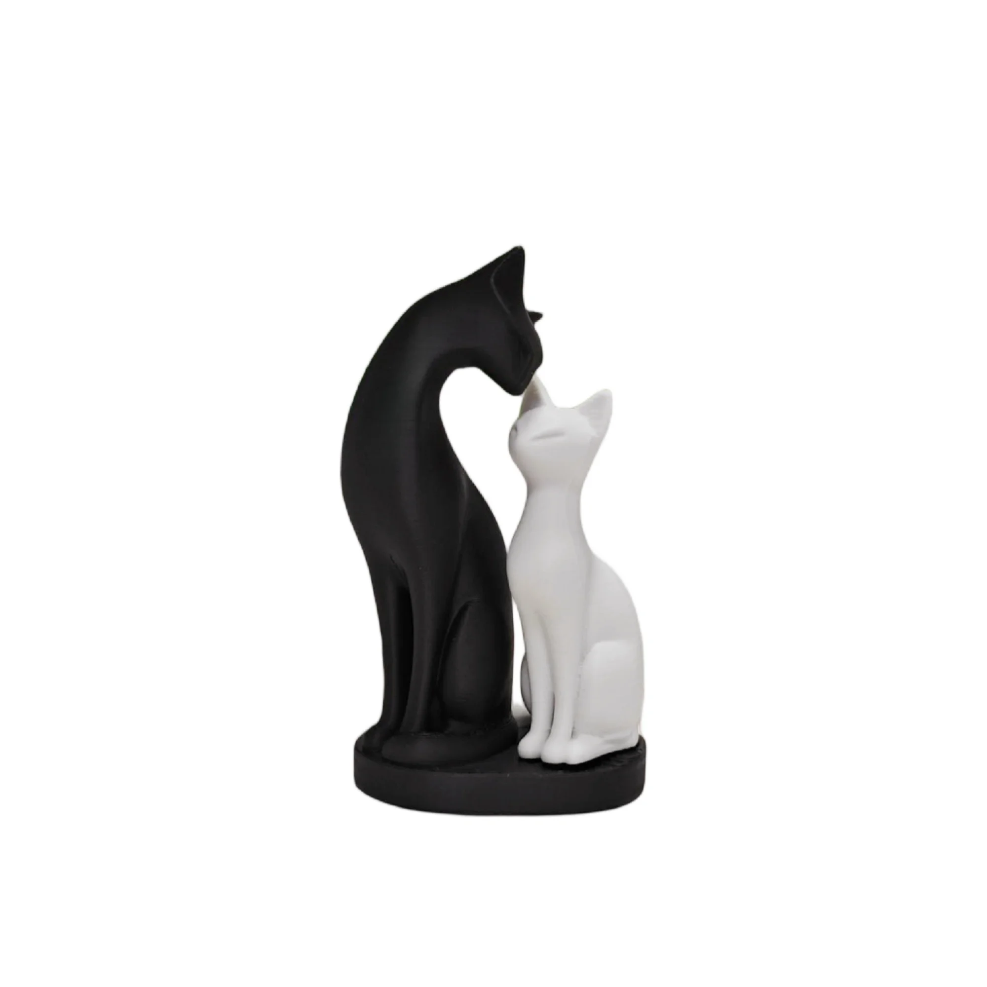 Zwart-witte kattensculptuur woondecoratieartikelen zijn geschikt voor woonkamers, computerbureaus, kantoren, enz.