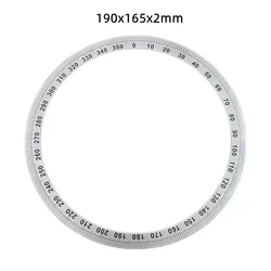 Outer Diameter 190mm Dial Scale Identification Dial Degree Graduated Circle Disk Protractor For Machine Tool Measurement Tools