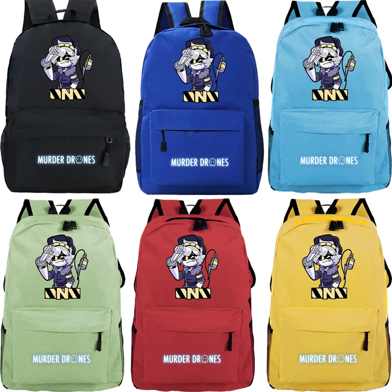 

Murder Drones N Anime Backpack Lightweight Children Schoolbag Large Capacity Backpack for Boys Girls Back To School Bookbag Gift