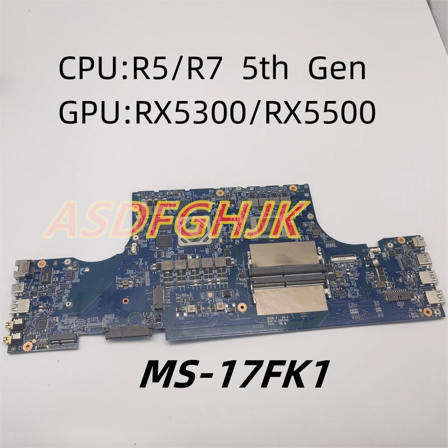 

Original MS-17FK1 Mainboard For MSI MS-17FK Laptop Motherboard R5-4600H R7-4800H RX5300-3G RX5500-4G 100% Perfect Work